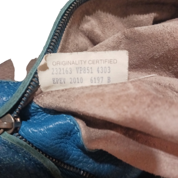 Bottega Veneta Large Luxury Hobo Bag Turquois Pebble Leather Woven Shouder Bag - Picture 11 of 14